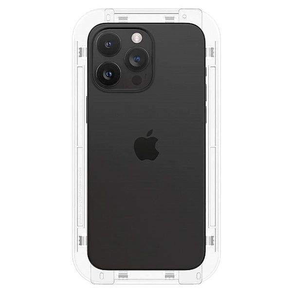 Szkło hartowane Spigen Glas.tR EZ Fit FC na iPhone 15 Pro Max - czarne