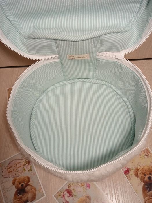 Косметичка, органайзер ручної роботи з штучного хутра Тедді