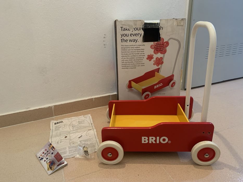 Andarilho para bebés BRIO | Vermelho, Branco, Amarelo