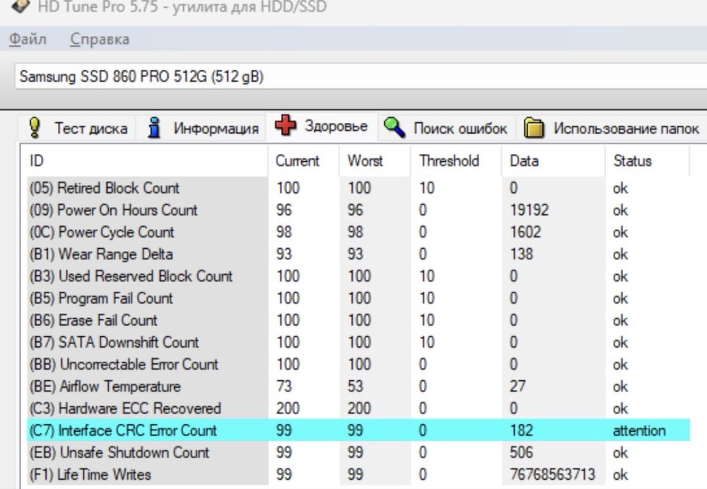 Samsung SSD 860 Pro 512 GB