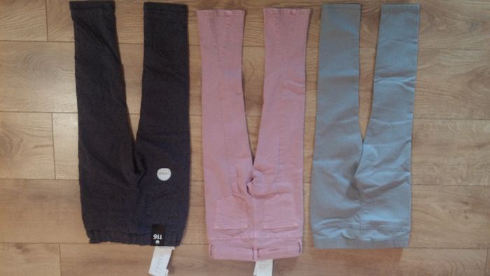 nowe H&M C&A spodnie, jegginsy dla dziewczynki 110 116