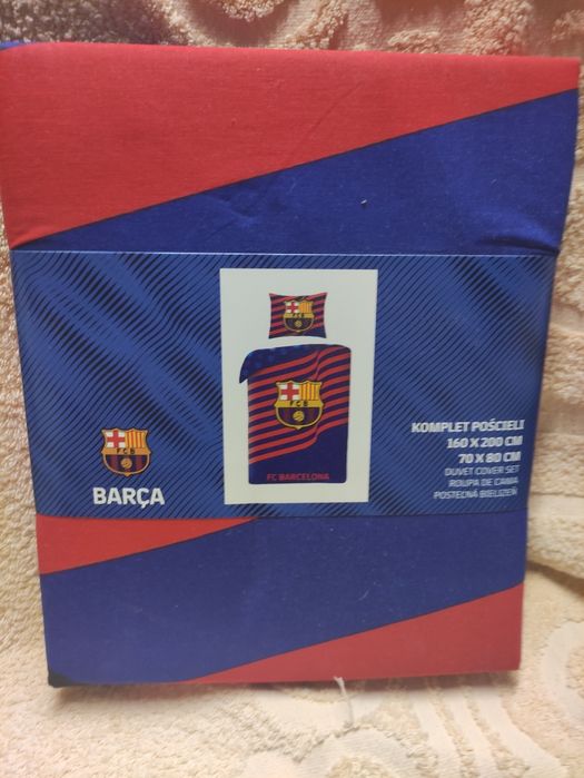 Nowa oryginalna pościel FC Barcelona 100% bawełna 160x200