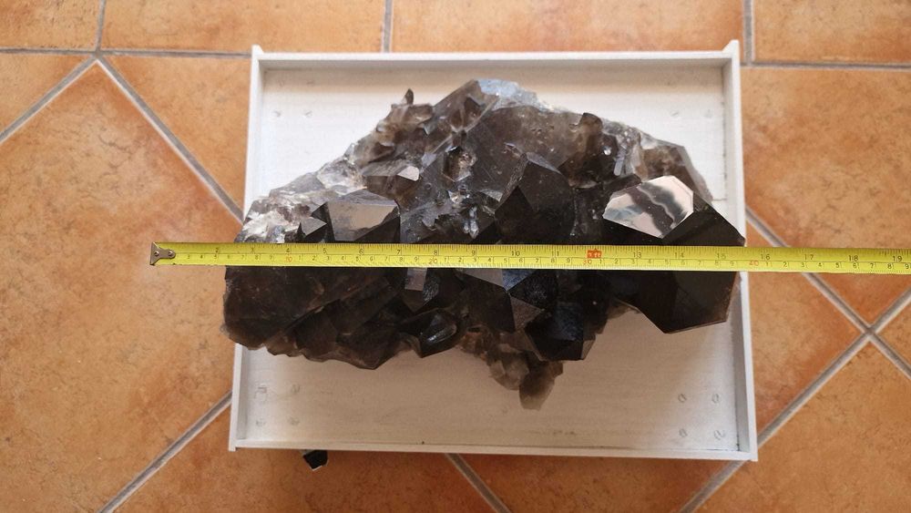 Drusa Cristal Quartzo Morion