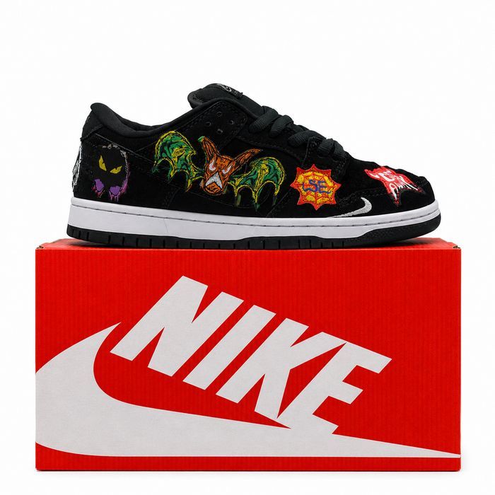 Кроссовки женские Nike SB Dunk Low Pro QS Neckface DQ4488-001 Найк СБ Данк Лоу Некфейс Size 41 Скидка