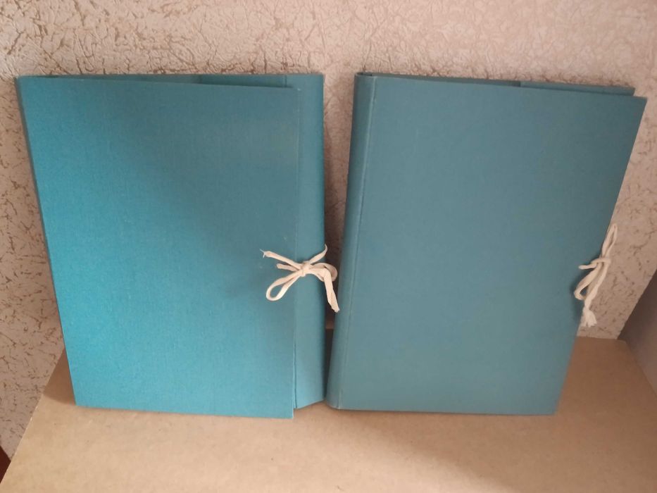 Папки советского производства на завязках.