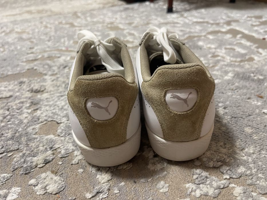 Біли шкіряні кеди Puma