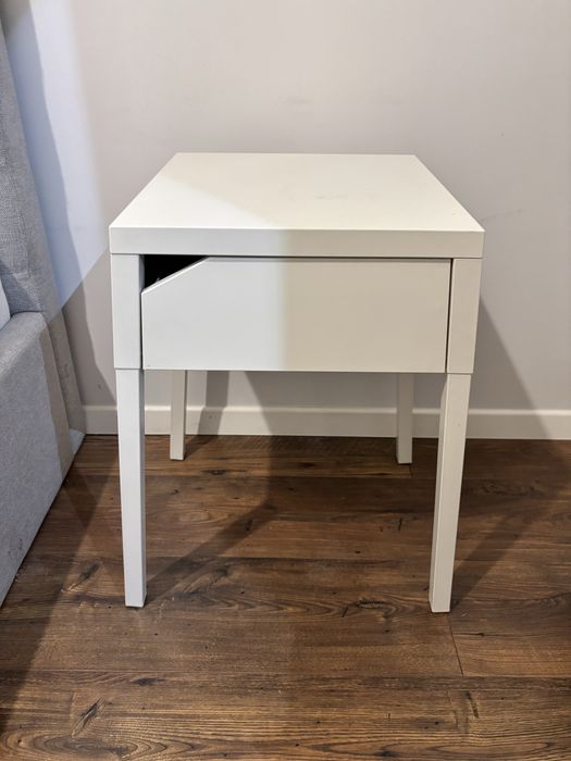 2 stoliki szafki nocne metalowe Ikea Selje