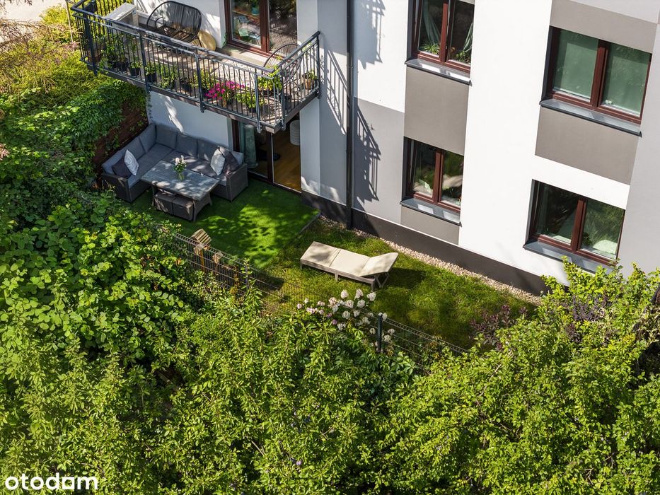 3 pokoje z ogrodem 42 m² | kameralny budynek | Klecina