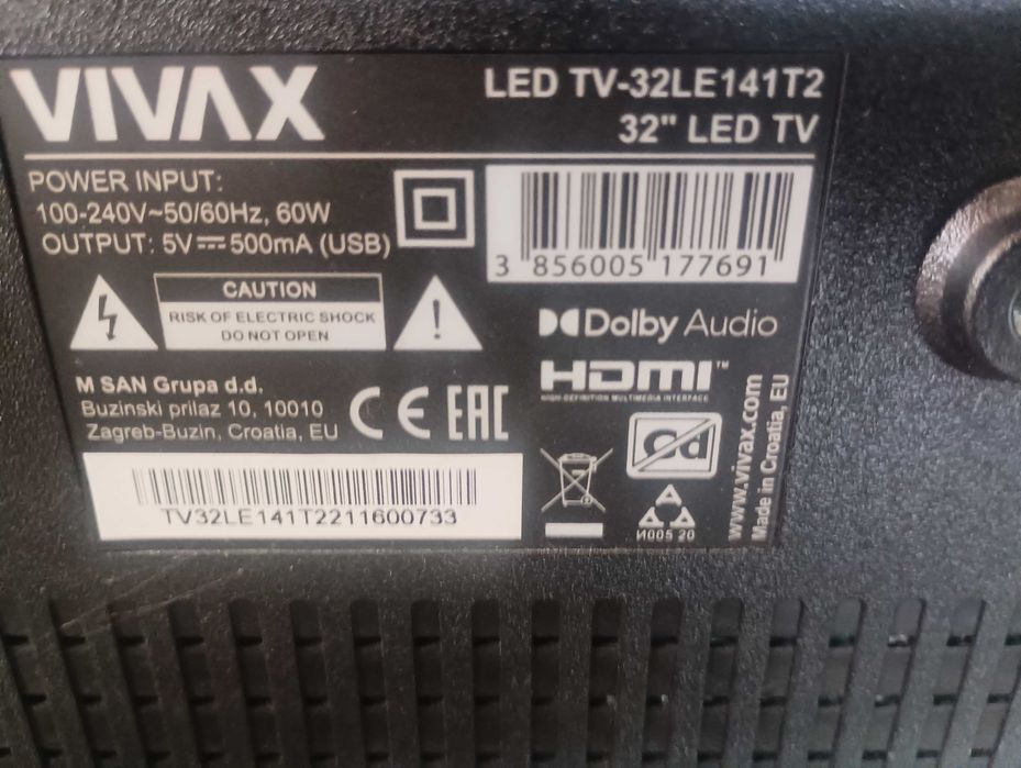 Telewizor VIVAX LED TV-32LE141T2