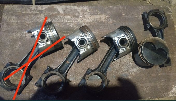 Шатун з поршенем ваз 2105