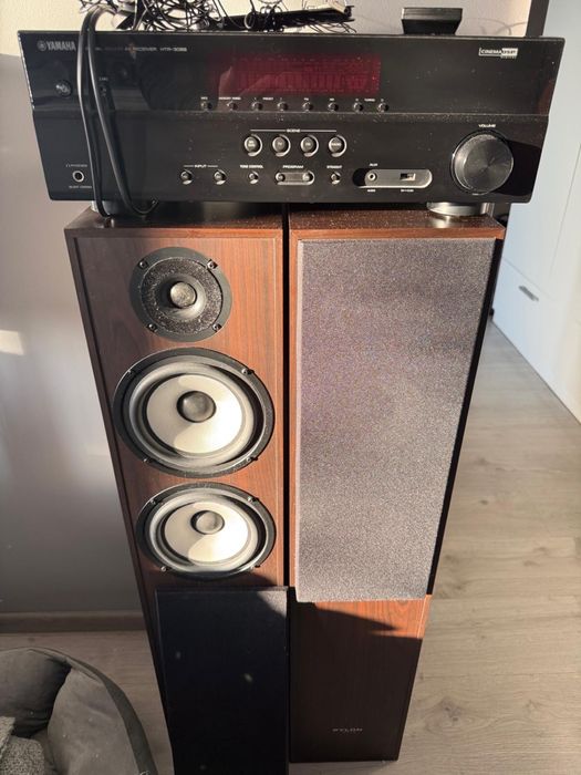 Sprzedam Amplituner Yamaha HTC 3068 głośniki pylon pearl 25