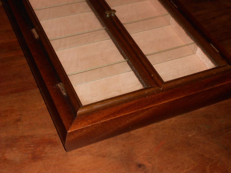 Expositor parede vitrine vitrina coleccao miniaturas madeira vidro