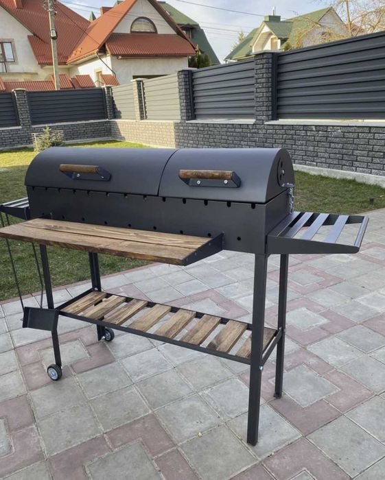 Мангал гриль барбекю метал 5 мм на 13 шампурів ВСЕ В КОМПЛЕКТІ