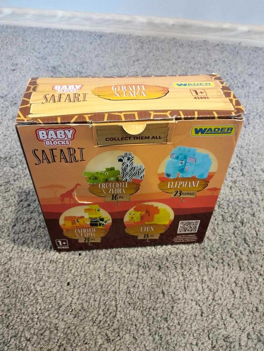Wader Baby Blocks Safari żyrafa i lama