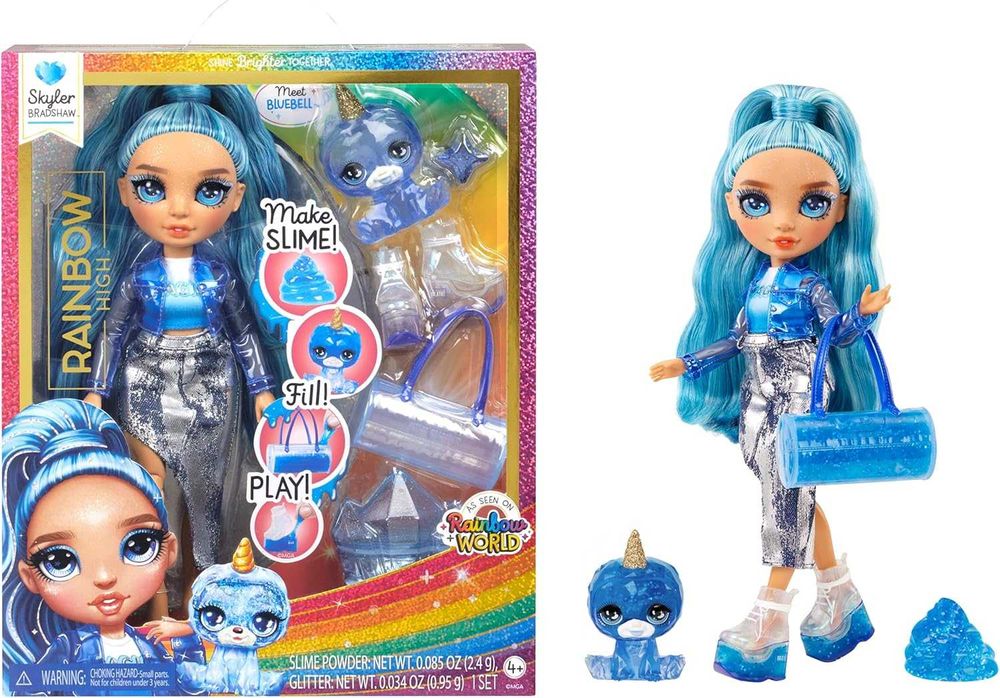 Rainbow High Jade, Sunny, Skyler, Violet, Ruby, Amaya Slime Kit & Pet