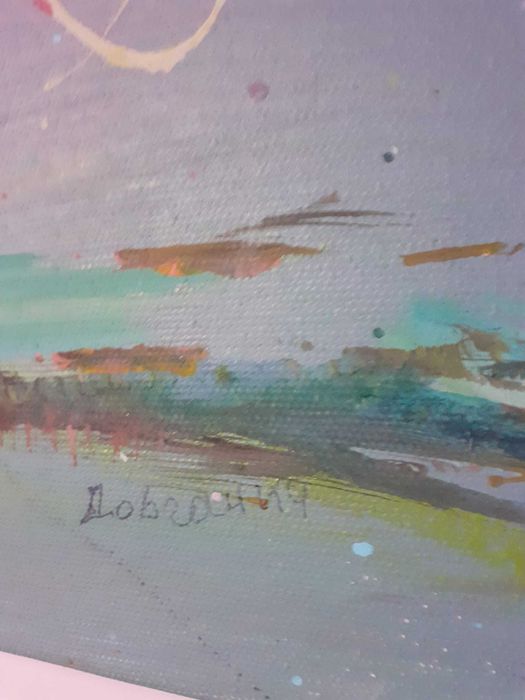 "Kwiat magnolii" 50/50 cm akr/pl Miron Dowganicz.