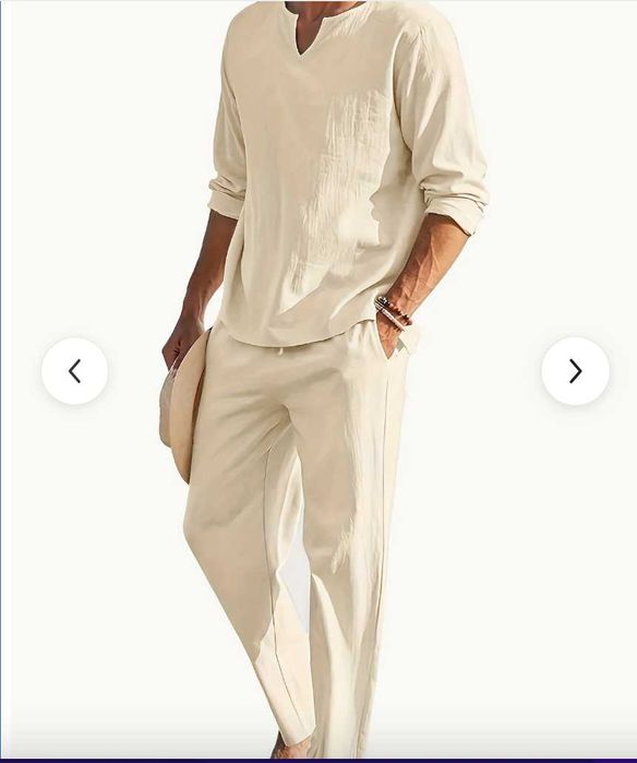 Чоловічий двійковий комплект для відпочинку  європейському стилі .