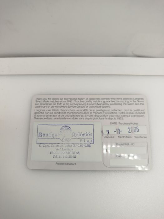 Relógio longines quartz
