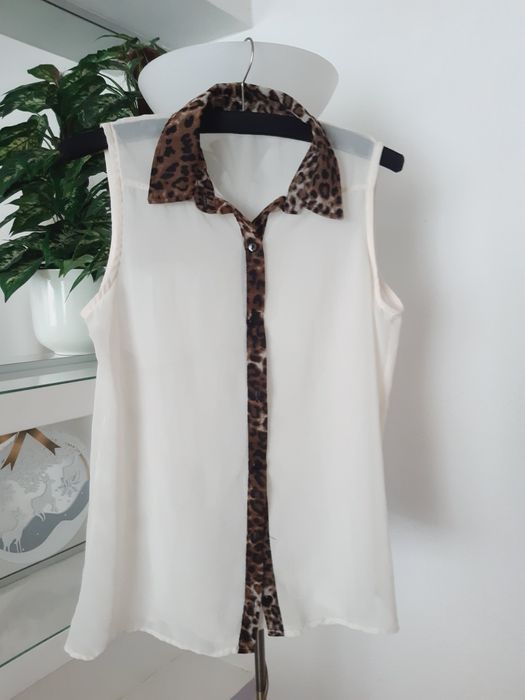 SELECT elegancka bluzka koszula biurowa mgiełka M 38