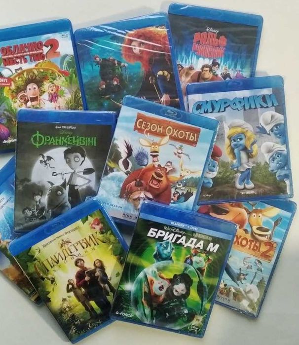 Мультфильмы фильмы на Blu-ray Disc (лицензия блюрей)