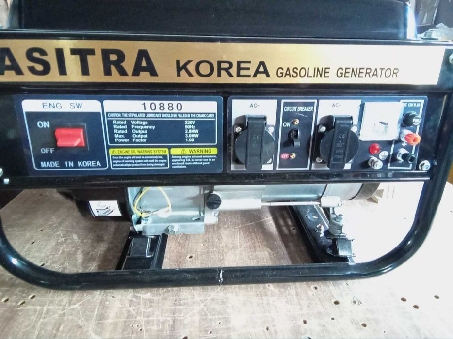 Генератор 3квт мідь з AVR з колесами