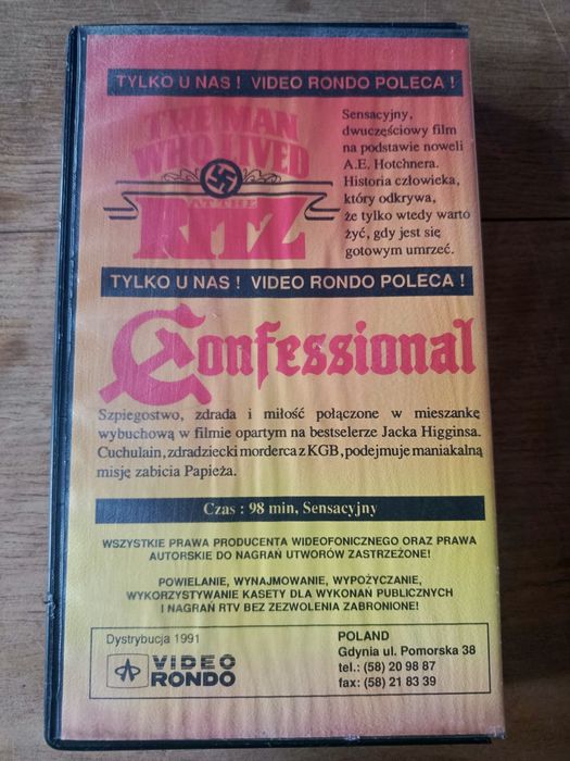 Confessional cz 1 kaseta VHS video