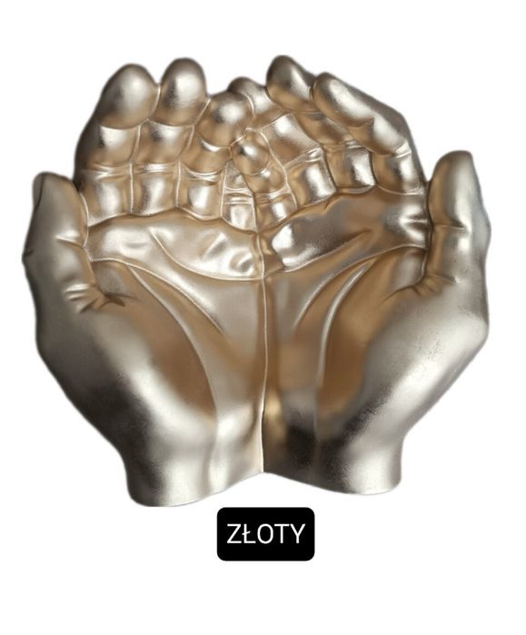 Figurka dłonie ozdoba do salonu doniczka pojemnik z betonu