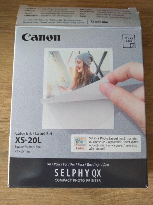 Tusz i papier do mini drukarki Canon.