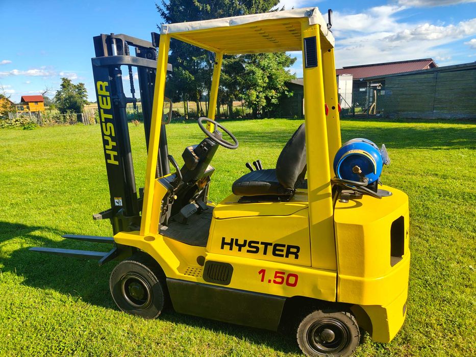 Wózek widłowy HYSTER H1.5 Super Stan, duplex, LPG