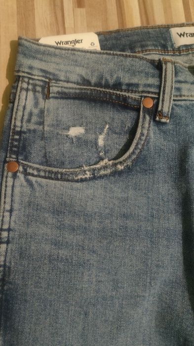 Wrangler Larston Jeansy Niebieskie