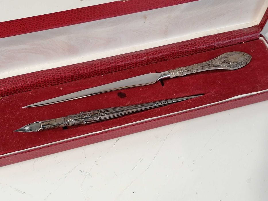 Caneta-Tinteiro + Abre-Cartas