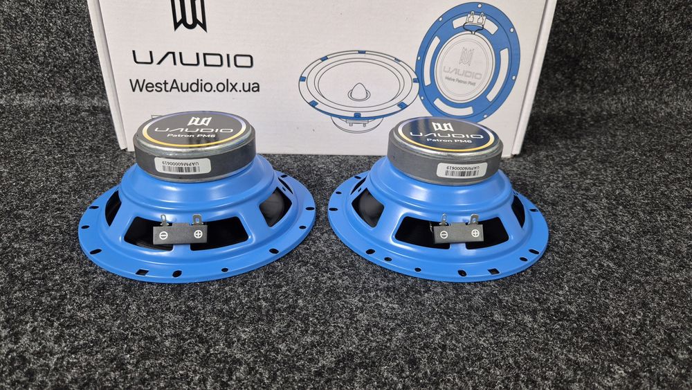 16см Мідбаси UAudio PM6 130Вт  динаміки в авто колонки автозвук акустика сабвуфер ціна за пару