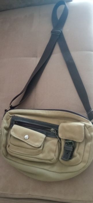 Bolsa tecido verde safari