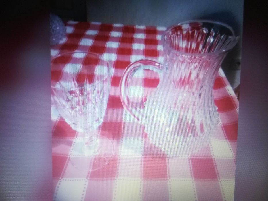 serviço de copos de cristal