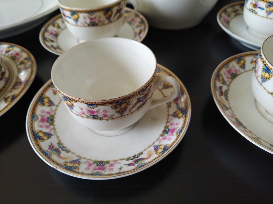 Conjunto porcelana fina SP Coimbra. Anos 1922/36