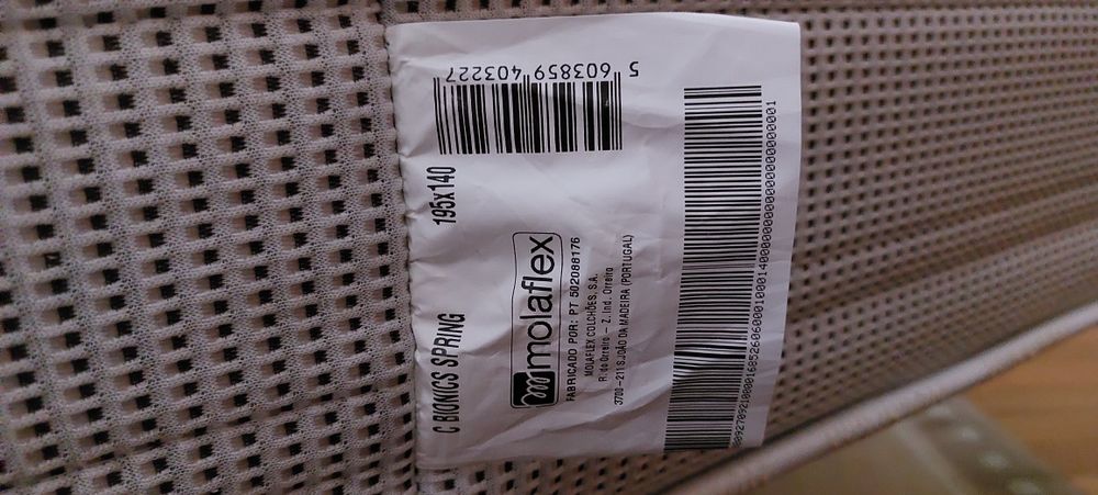 Colchão Molaflex B-Ionic Spring 140x195
Tenho o meu colchao Moliflex b