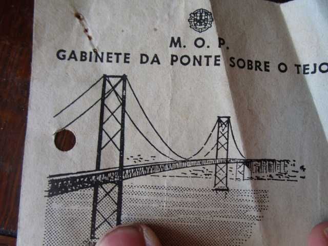ponte sobre o Tejo Salazar bilhete