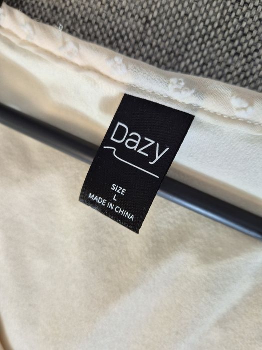 Długa kremowa beżowa sukienka damska maxi Dazy L Oversize plus size wi