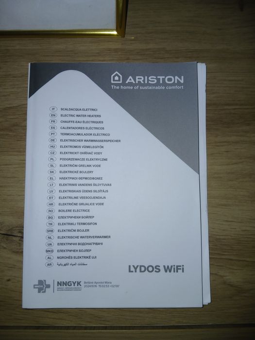Termoacumulador Elétrico Ariston Lydos G+ (série Lydos Wi-Fi) de 100L, Garantia 3 Anos