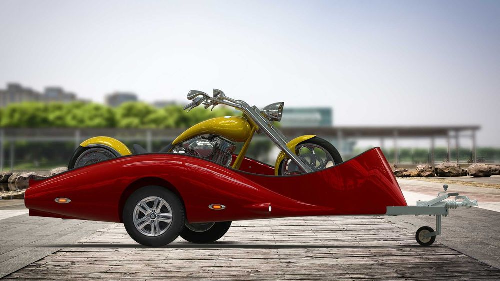 Причіп/причеп для мотоцикла CHARIOT LORGANO-Pragmatec 750-1500 кг