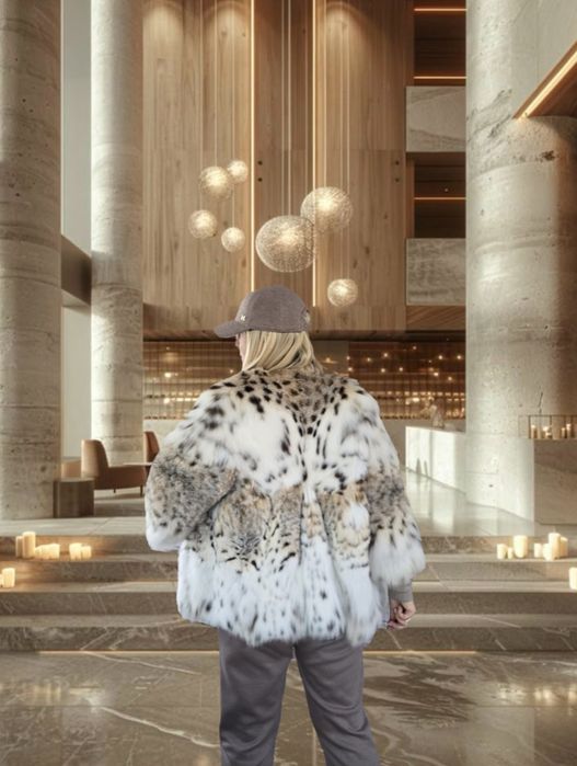 Ексклюзив не норка норкова шуба рись, рисі канадська рысь, рыси 65 см