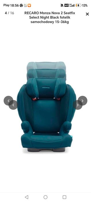 Nowy fotelik monza Nova recaro