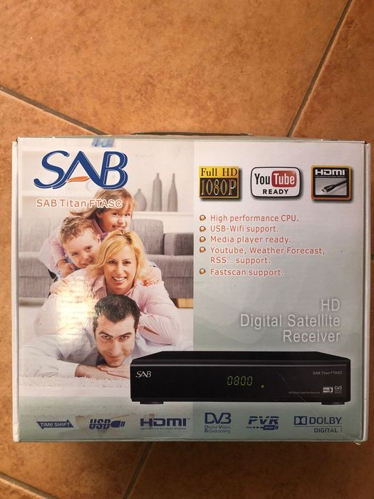 Receptor de Satélite Digital, HD, SAB