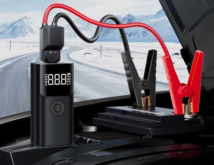 Urządzenie Rozruchowe BOOSTER POWERBANK KOMPRESOR 4w1 12V