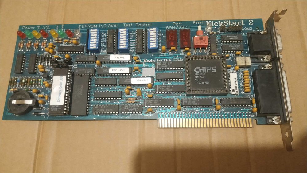 Landmark Kickstart 2 диагностическая плата для IBM PC XT, AT, 386, 486