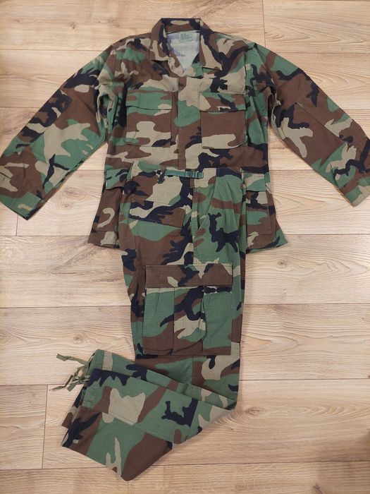 Mundur BDU US Army woodland SS small short bluza + spodnie ripstop
