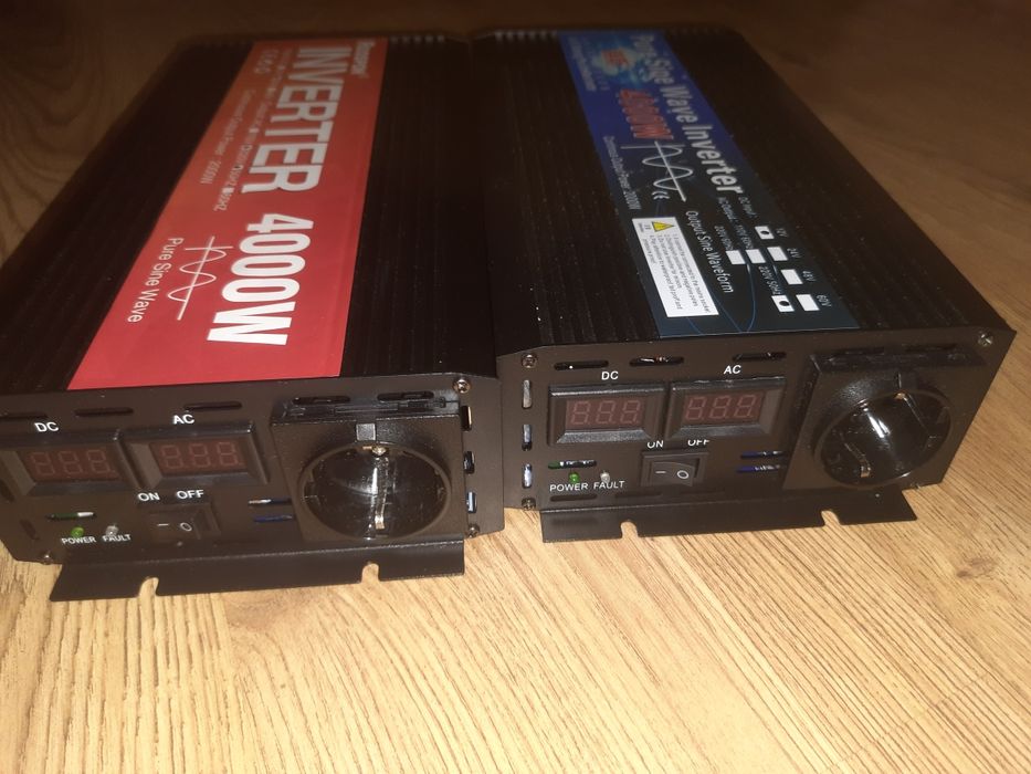 Інвертор 12v 24v 48v 60v - 4000w 2600w 2000w 1000w чистий синус