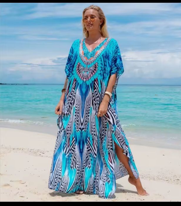 Luźna sukienka plażowa/tunika plażowa/pareo, nowa