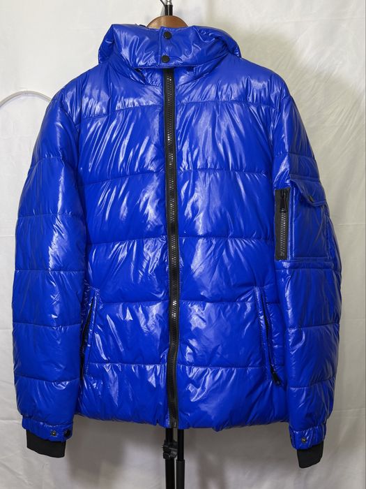 Пуховик синій у стилі  Moncler