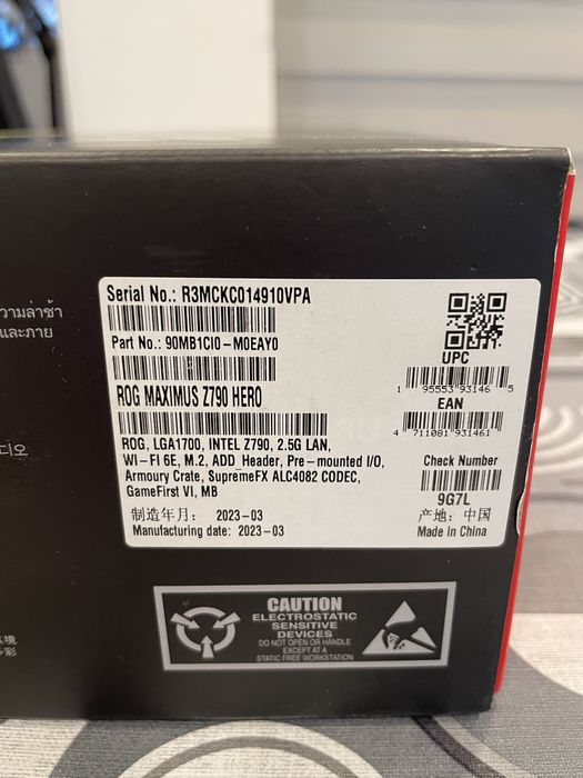 ASUS ROG Maximus Z790 Hero | LGA1700 | DDR5 | Stan: OKAZJA